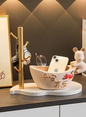 现代家居酒柜装饰品摆件轻奢客厅玄关展示电视柜乔Z迁新居礼物