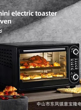 跨境烤箱热卖款13lL25L 48L多功能电烤箱家用大容量可预约定时烘