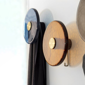 饰置物架简约玻璃工艺Z黄铜装 欧式 客厅玄关墙壁k挂衣架创意装 饰挂