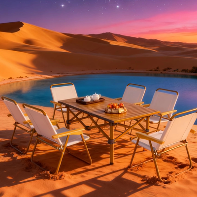 户外折叠桌椅套装铝合金便携式