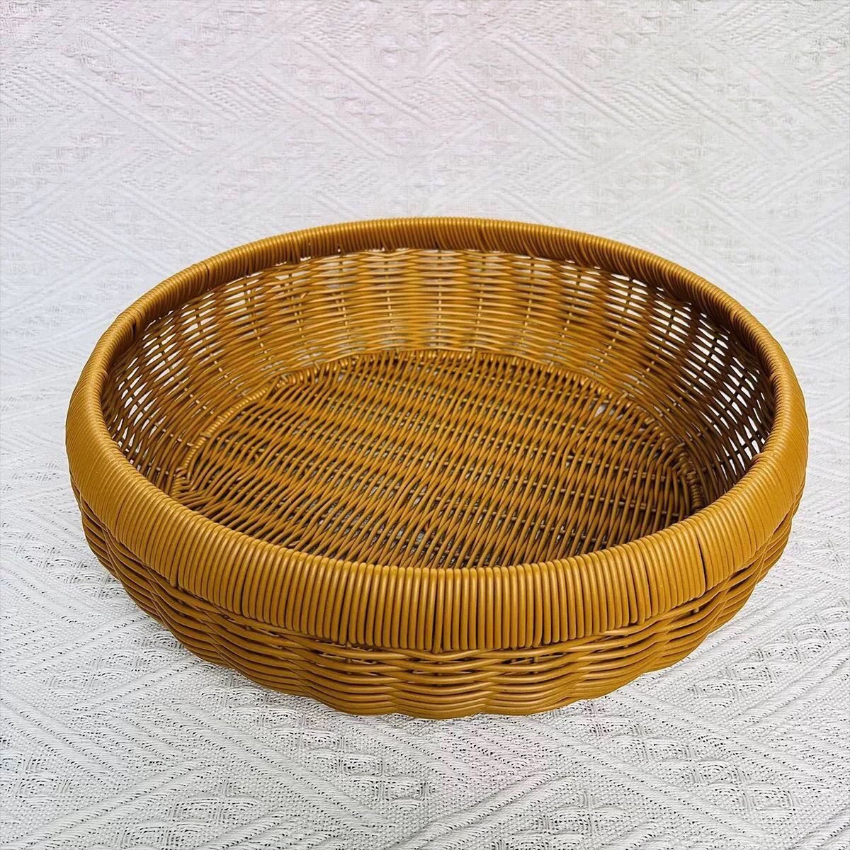 仿藤编包子馒头筐点心篮客厅茶几购物篮