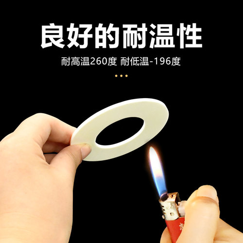 热销玻纤四氟垫片RPTFE改性聚四氟乙烯垫片耐高温W密封垫法兰垫片