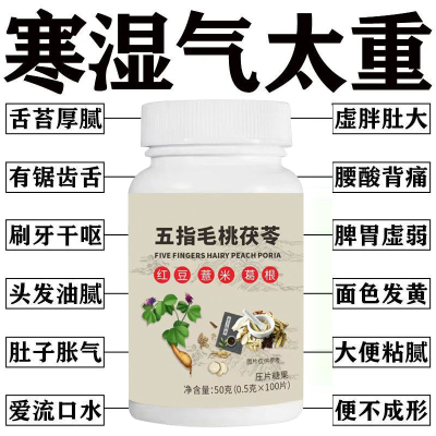 【湿气排空】祛湿神器湿寒湿热舌苔白五指毛桃红豆薏米去除湿寒气