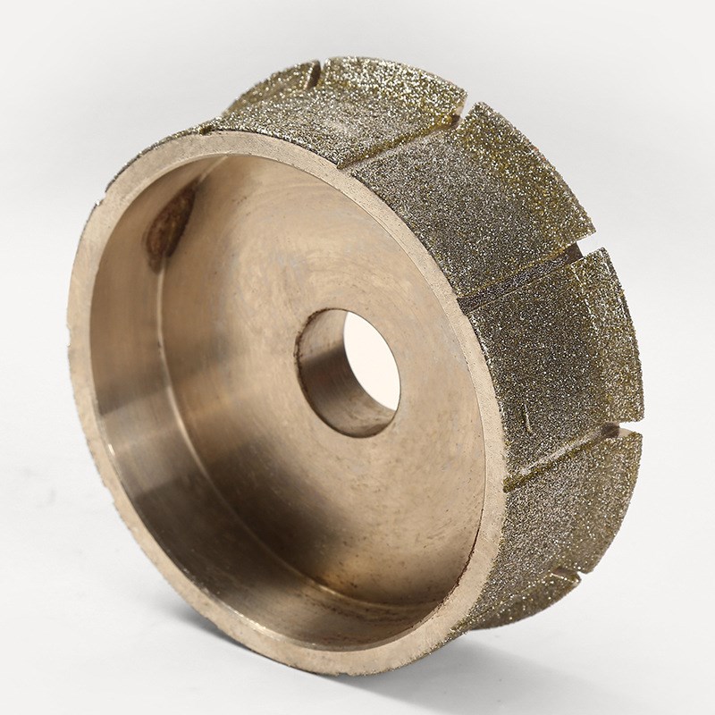 金刚石电镀轮金刚石成型磨轮平轮罗马法国边圆边水钻头开槽片