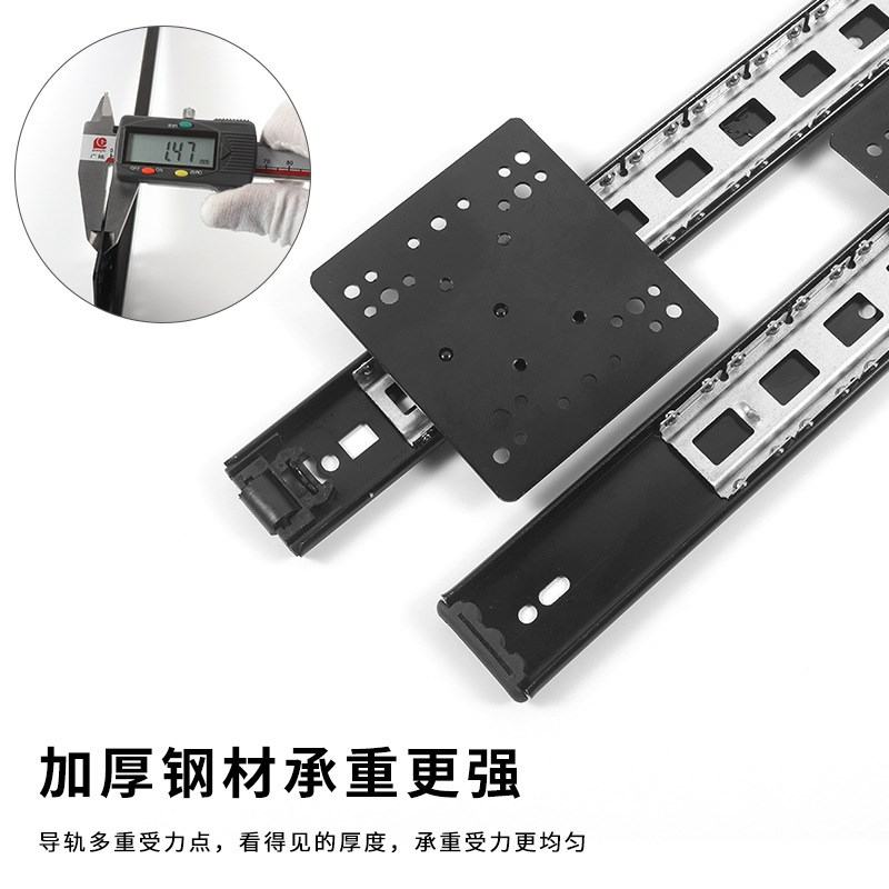 上翻门回旋门滑轨配件橱柜折叠伸缩隐藏口袋蝴蝶门轨道内推柜导轨
