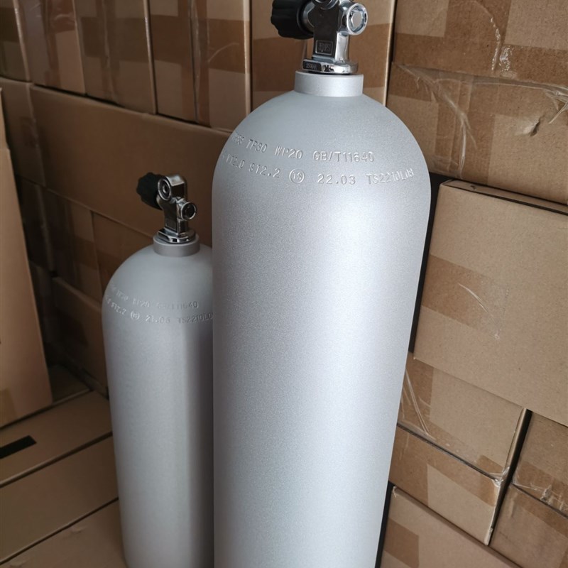 6L8L12L铝合金高压潜水瓶底座潜水阀门等