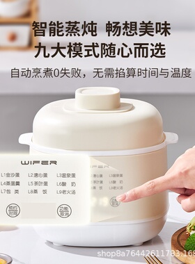 2025新款智能电炖锅小型自动预约煮蛋器宿舍养生汤煲家用多功能