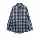 百搭 经典 格子衬衫 春季 休闲衬衣女 长袖 小田tia专享