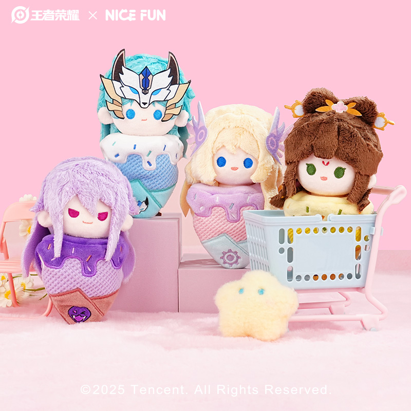 NICEFUN x 王者荣耀司马懿马超虞姬蔡文姬冰淇淋毛绒挂件公仔周边