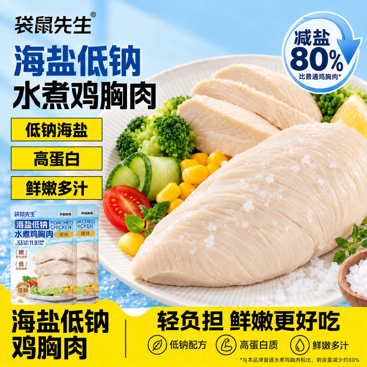 袋鼠先生健身低脂高蛋白零食