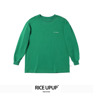 RICEUPUP“米多多”绿色印花长袖