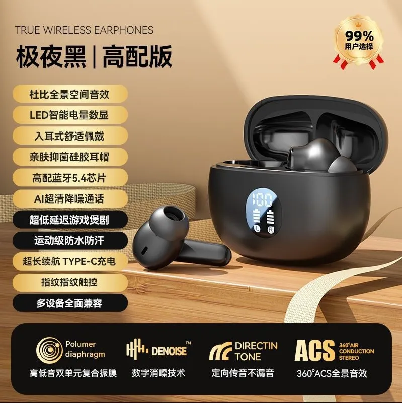【国内电商品质】2025新款入耳式无线运动降噪蓝牙耳机高音质