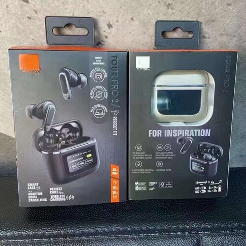 跨境新款TONR PRO2数显触屏蓝牙耳机ANC运动降噪V8超长待机耳机