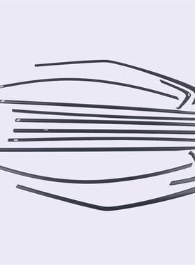 适用于21d-24款塞纳赛那ABS黑色车窗饰条门窗玻璃压条车身改装黑