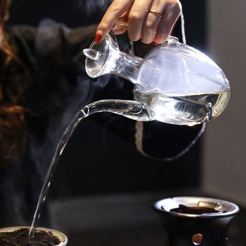 仿宋手执壶耐热玻璃贵妃壶电B陶炉 仿古创意玻璃泡茶壶温