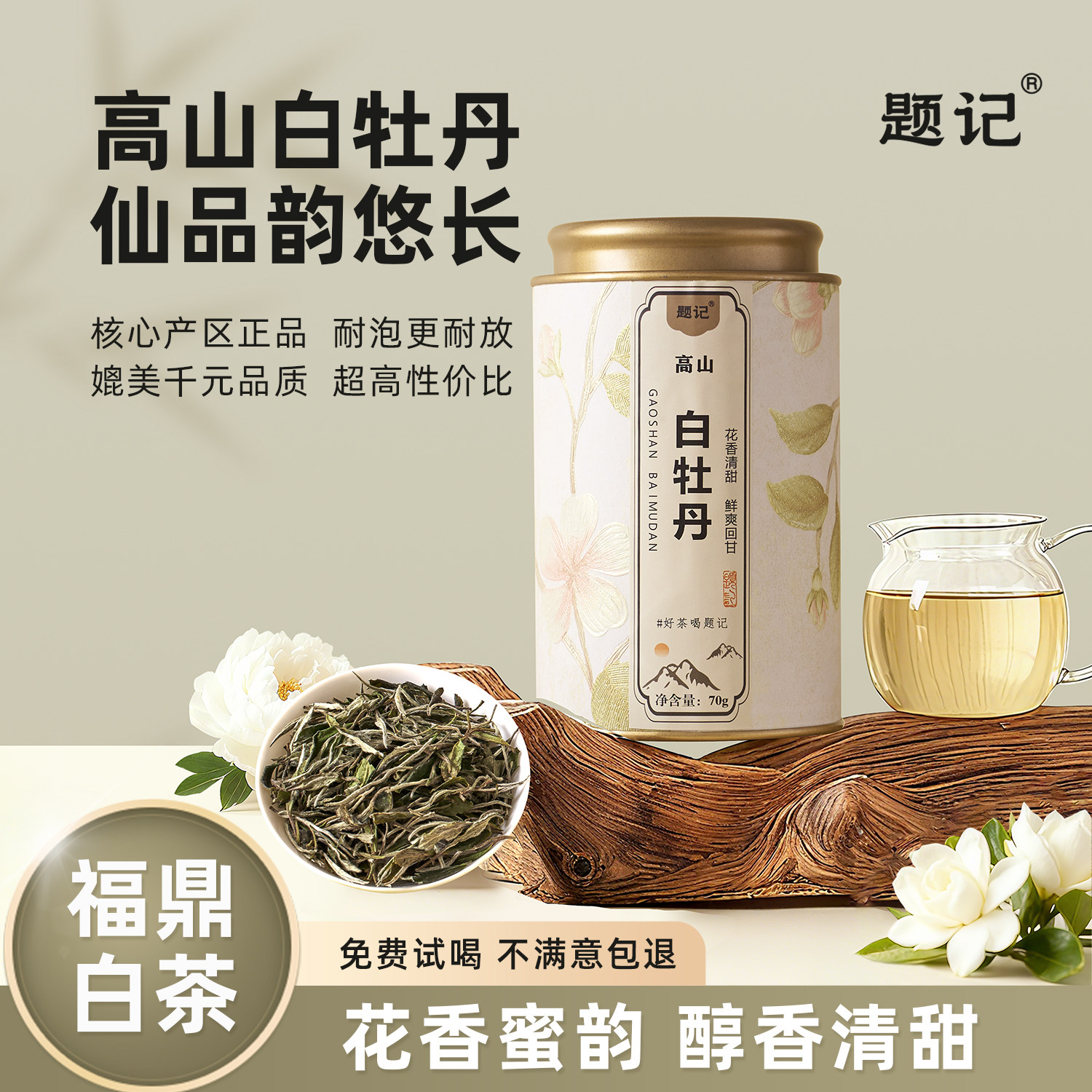 福鼎白茶2025年高山白牡丹图片
