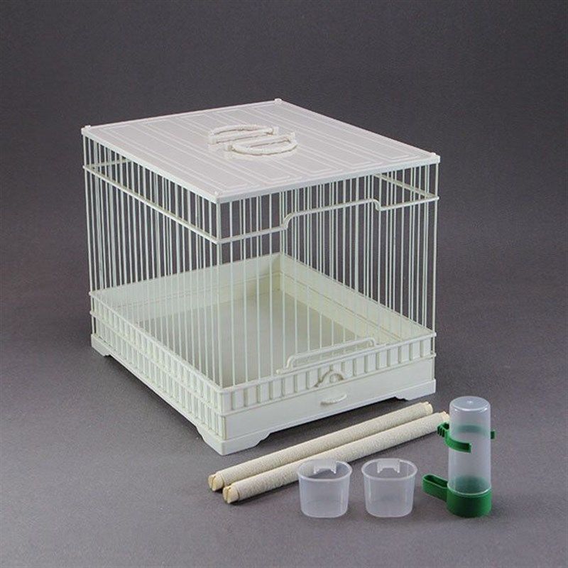 新款ABS双提手靛颏板s笼塑钢鸟笼高抽屉养笼笼板顶玻璃钢洗澡笼,宠物/宠物食品及用品,笼子,淘宝优惠券,粉丝福利购,淘宝优惠卷