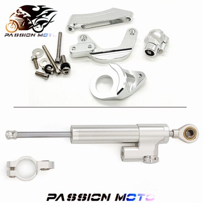 适用GSXR1000 09-15摩托车K9方向阻尼器改装钛尺杆X减震钛尺码配