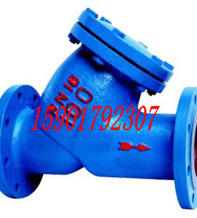 上海团园阀门-GL41H-16铸铁法兰过滤J器 法兰Y型过滤器DN65