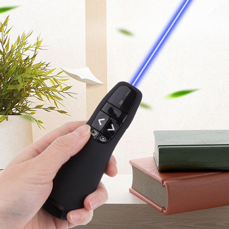 R400翻页笔 PPT线演示器 演讲笔教学简报器 讲解V指示投影笔绿光