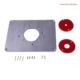 Router Trimmer Table Plate EnYgraving Insert 速发Aluminum