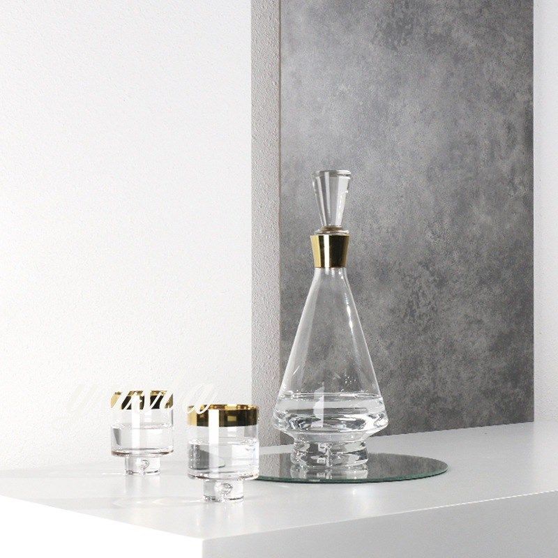 极简轻奢创意玻璃酒具摆件家居吧台玄关柜醒酒Q器样板房间软装饰,家居饰品,装饰摆件,淘宝优惠券,粉丝福利购,淘宝优惠卷
