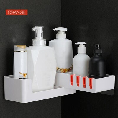 Bathroom Organizer Punch-Free Corner Shelf Wall SMounted Bat