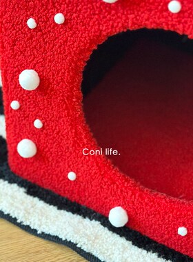 Coni dlife圣诞礼盒猫窝四季通用大空间猫咪封闭式安全感猫屋狗窝