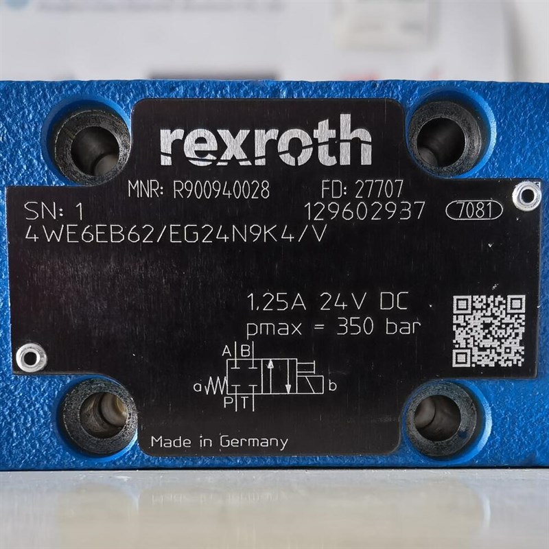 R900940028 4WE6EB62/EG24DN9K4/V # Rexroth//力士乐