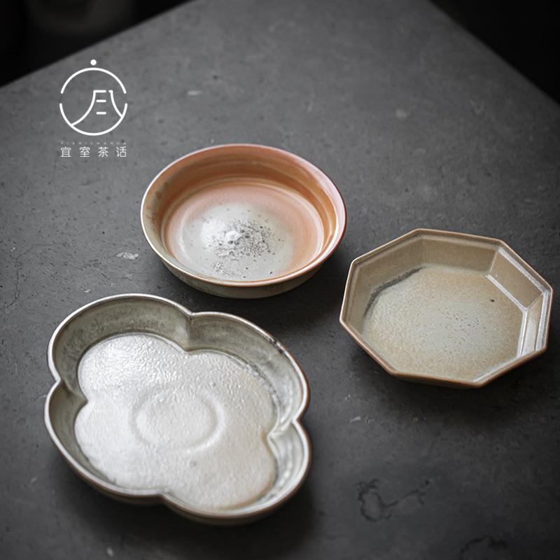 宜室茶话水墨柴烧窑变壶承家用茶壶隔热垫养壶垫日式茶盘托盘配件