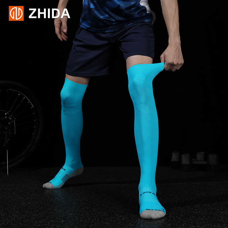 ZHIDA制达 加长过膝球员儿童成人专业足球袜男长筒夏季薄款毛巾