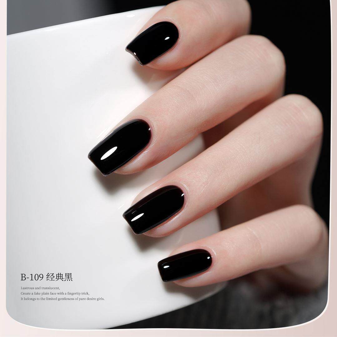 博乐甲油胶美甲套装BOLE指甲油胶网红流行色2023奶白裸色冰透美甲