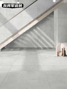 柔光砖800x800客厅瓷砖侘寂风防滑素色微水泥地板砖奶油色地砖