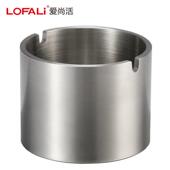 4mm加厚304不锈钢烟灰缸加高拉丝防风盅厚料时尚 KTV高档烟盅送礼
