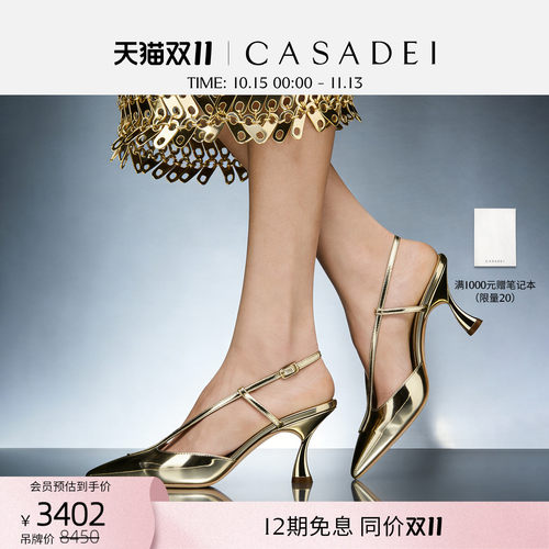 CASADEI/K-Blade露跟尖头高跟鞋