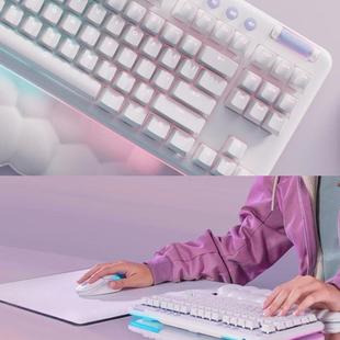 罗技G715无线机械键盘白色极光蓝牙双模游戏87键RGB灯效电脑电竞