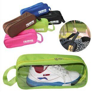 新款 韩版旅行可视鞋盒天窗型鞋袋 防水透气鞋包 鞋子收纳袋伸缩