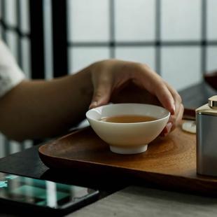 羊脂玉斗笠杯茶杯个人专用主人杯功夫茶具家用待客喝茶杯品茗杯子