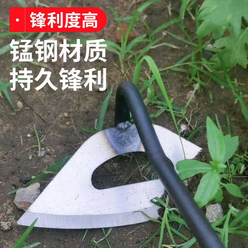 锄头农用除草专用全钢空心农具家用种菜开荒轻巧除草神器铲草工具