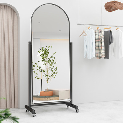 服装店可移动显瘦试衣镜家用落地全身镜网红美颜拍照大镜子舞蹈镜