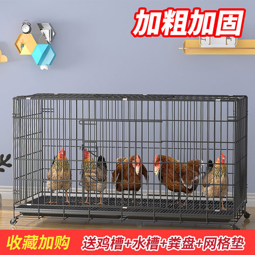 鸡笼家用室内大号特大号家庭家禽养鸡笼室外养殖笼阳台折叠鸡笼子