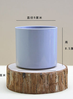 新品时尚创意彩色圆柱花卉盆栽花器简约卡通桌面阳台小号花盆