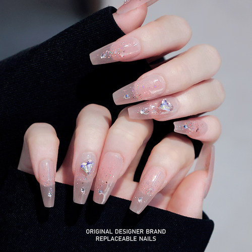 再变纯手工穿戴甲粉色