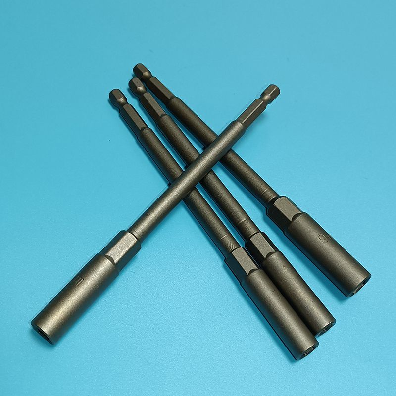 电动批头六角风批加深长套筒头气动电钻电动六角起子头螺丝刀螺母