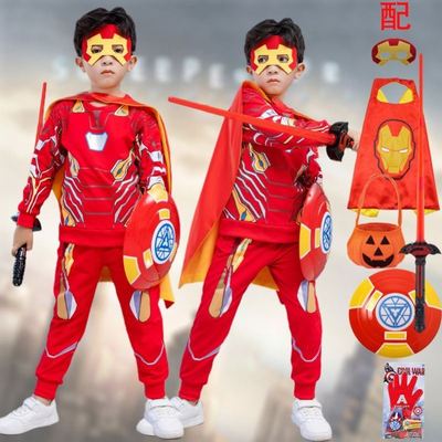 钢铁侠儿童服装男童万圣节cosplay卡通动漫童话人物角色扮演衣服