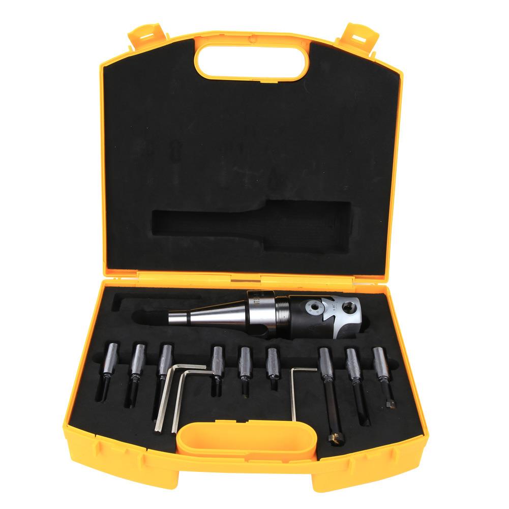 2寸镗头套装NT30柄公制50镗头套装ISO30柄F1-12mm9支装镗孔器