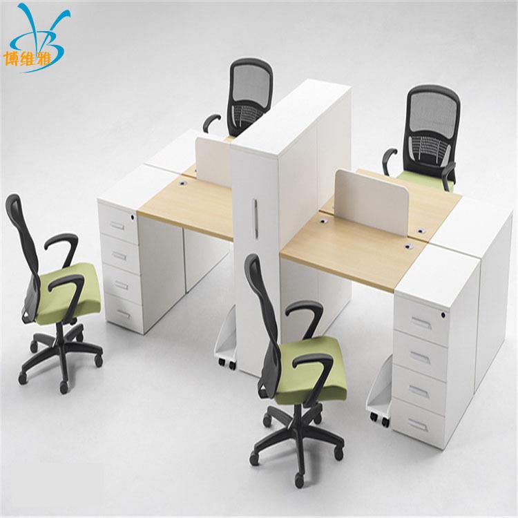 办公桌组合家具桌椅财务职员电脑桌屏风四人位卡位隔断工作位桌椅