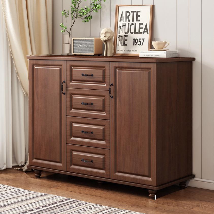 斗柜家用门口落地靠墙收纳柜简约现代美式卧室储物柜客厅五斗柜子