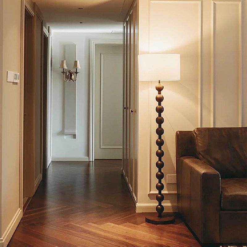 法式中古风落地灯客厅沙发边美式复古卧室书房高级感墙角氛围灯