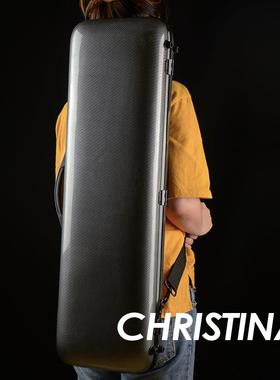 小提琴琴盒黑色长方形小提琴盒子4/4尺寸提琴琴盒